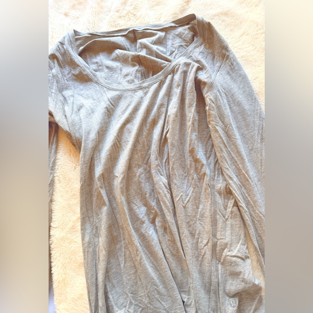 Gray Lululemon long sleeve